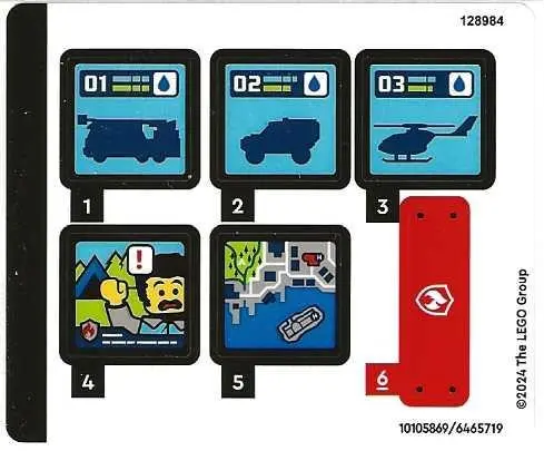 Sticker Sheet for Set 60414 - (10105869/6465719)