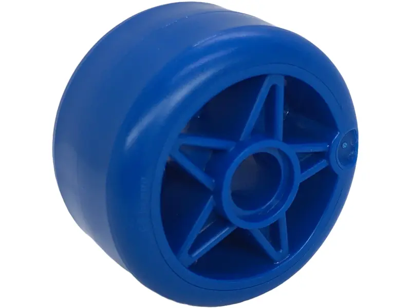 Blue Wheel 24 x 15 with Pin Hole with Molded Blue Hard Plastic Tire Pattern