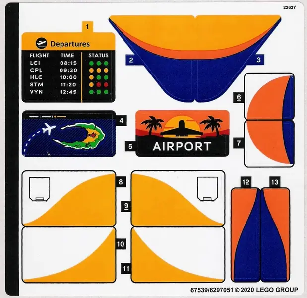 Sticker Sheet for Set 60262 - (67539/6297051)