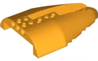 Bright Light Orange Aircraft Fuselage Aft Section Curved Top 8 x 12 with 6 Holes