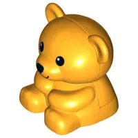 Bright Light Orange Duplo Teddy Bear