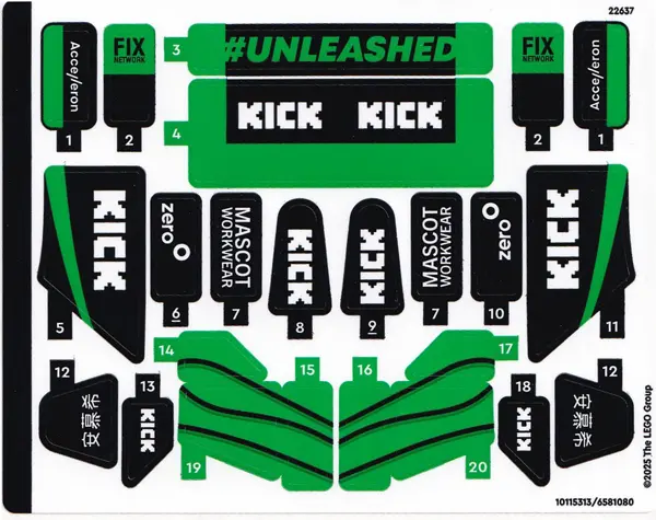 Sticker Sheet for Set 77247 - International Version - (10115313/6581080)