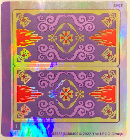 Sticker Sheet for Set 43208, Iridescent Mirrored - (92358/6380400)