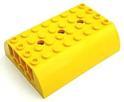 Yellow Slope, Curved 6 x 8 x 2 Double
