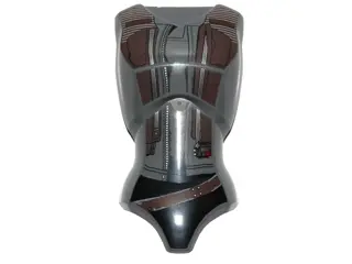 Dark Bluish Gray Large Figure Torso Female with SW Dark Brown Vest Pattern (Jyn Erso)