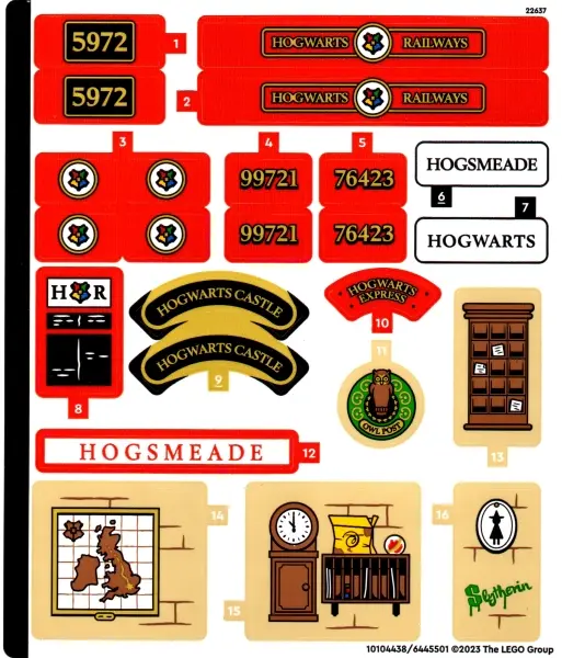 Sticker Sheet for Set 76423 - (10104438/6445501)