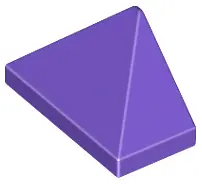 Dark Purple Slope 45 2 x 1 Triple with Bottom Stud Holder
