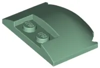 Sand Green Wedge 3 x 4 x 2/3 Triple Curved