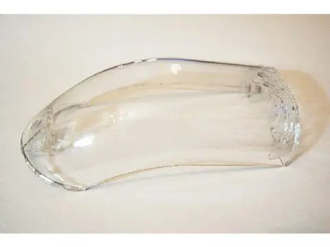 Trans-Clear Windscreen 16 x 8 x 6 Curved with 3 Pin Holes