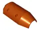 Dark Orange Vehicle, Tipper Drum 3 x 6 x 10 Half with 4 Pin Holes