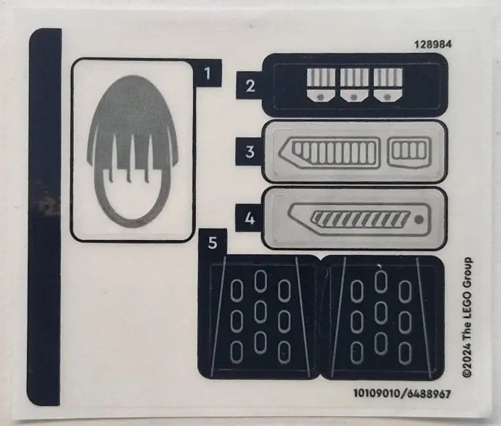 Sticker Sheet for Set 76273 - (10109010/6488967)