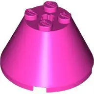 Pink Cone 4 x 4 x 2 with Axle Hole