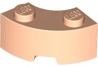 Nougat Brick, Round Corner 2 x 2 Macaroni with Stud Notch and Reinforced Underside