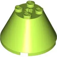 Cone 4 x 4 x 2 with Axle Hole
