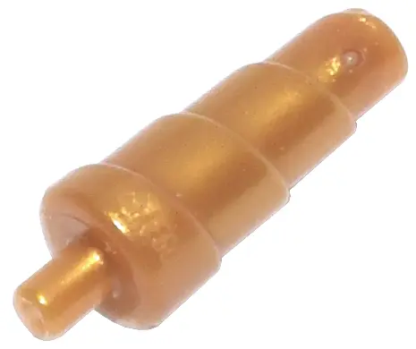 Gold Minifigure, Spiral Unicorn Horn with Small Pin