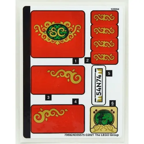 Sticker Sheet for Set 40499 - (79692/6355575)