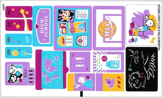 Sticker Sheet for Set 41005 - (14250/6037728)