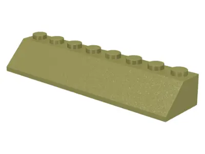 Olive Green Slope 45 2 x 8