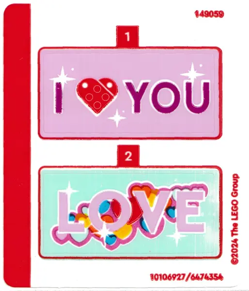 Sticker Sheet for Set 40679 - (10106927/6474354)