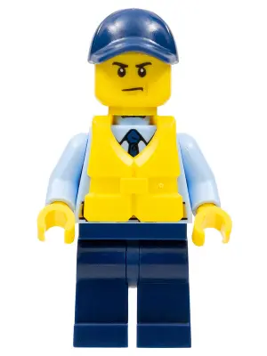 Police - City Officer, Life Jacket, Scowl