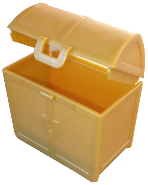 Pearl Gold Duplo Treasure Chest Opening 2 x 3 1/2 x 3