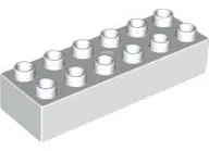 White Duplo, Brick 2 x 6