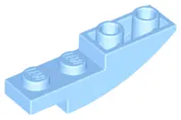 Bright Light Blue Slope, Curved 4 x 1 Inverted