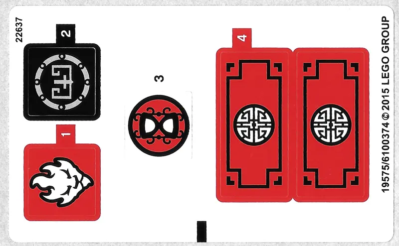 Sticker Sheet for Set 70756 - International Version - (19575/6100374)