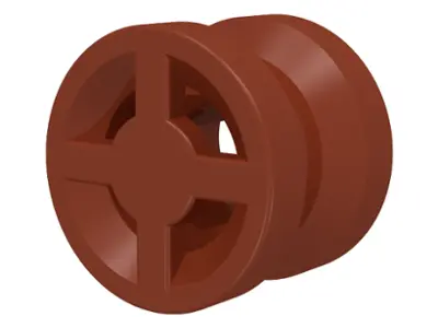 Reddish Brown Wheel  8mm D. x 6mm
