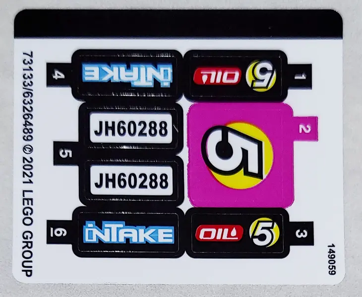 Sticker Sheet for Set 60288 - (73133/6326489)