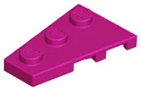 Magenta Wedge, Plate 3 x 2 Left