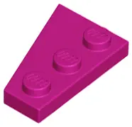 Magenta Wedge, Plate 3 x 2 Right