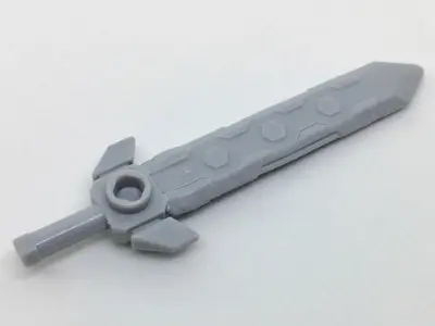 Light Bluish Gray Minifigure, Weapon Sword, Long with Molded Flexible Rubber (Same Color) Tip and An
