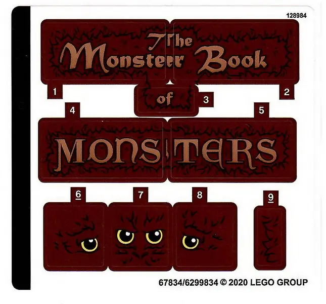 Sticker Sheet for Set 30628 - (67834/6299834)