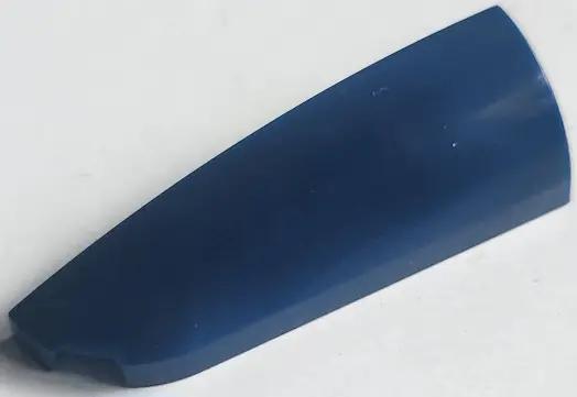 Dark Blue Slope, Curved 4 x 1 Left