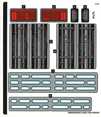 Sticker Sheet for Set 75291 - (68669/6308020)