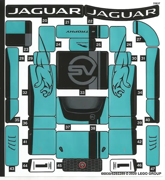 Sticker Sheet for Set 76898, Sheet 2 - (66930/6292289)