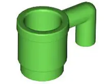 Bright Green Minifigure, Utensil Cup