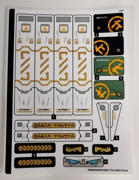 Sticker Sheet for Set 71756 - (78529/6345520)