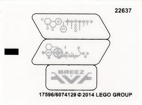 Sticker Sheet for Set 44027 - (17596/6074129)
