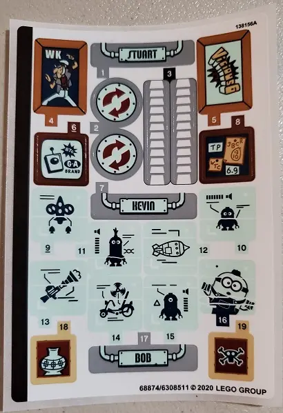 Sticker Sheet for Set 75551 - (68874/6308511)