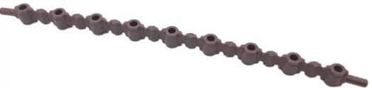 Dark Brown Hero Factory Weapon, Ammo Belt 19L with Bar Ends - Flexible Rubber
