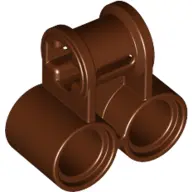 Reddish Brown Technic, Axle and Pin Connector Perpendicular Double