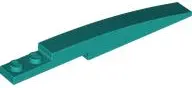 Dark Turquoise Slope, Curved 10 x 1