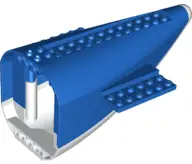 Blue Aircraft Fuselage Aft Section Curved with Fixed White Base and White Hard Rubber Tip