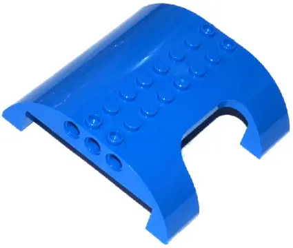 Blue Slope, Curved 8 x 8 x 2 Double with Cutout