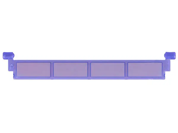 Satin Trans-Purple Garage Roller Door Section without Handle