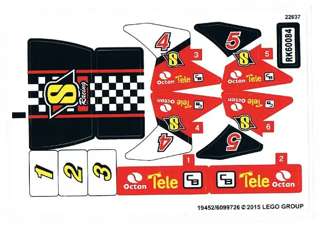 Sticker Sheet for Set 60084 - International Version - (19452/6099726)