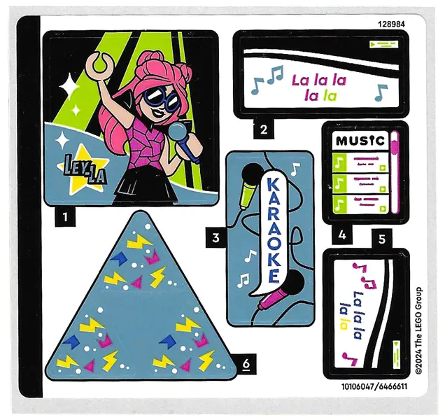 Sticker Sheet for Set 42610 - (10106047/6466611)