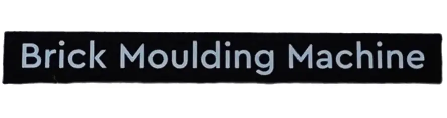 Black Tile 1 x 8 with 'Brick Moulding Machine' Pattern